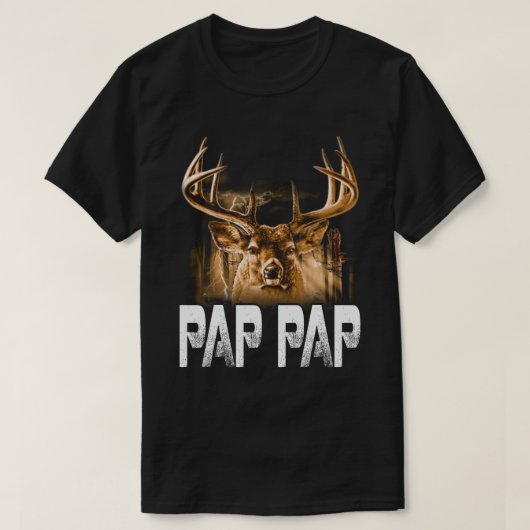 Chasseur pap T-Shirt Funny Papa Chasse Père G (Design devant)