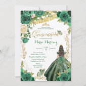 Chasseur Robe verte 2 Mis Quince Invitation (Devant)