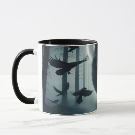 Chasseur solitaire Café Mug (Gauche)