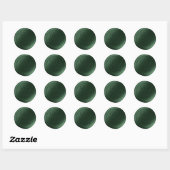 Chasseur Vert 2 Lettre Monogramme Stickers Cire (Feuille)