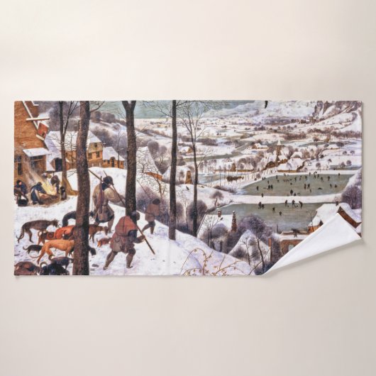 Chasseurs dans la neige, Pieter Bruegel l'Ancien (Serviette de bain)