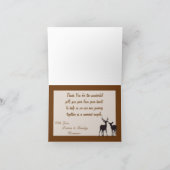 Chasseurs de Cartes de remerciements pliés Camo Ca (Intérieur)