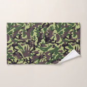 Chasseurs Motif Camo Vert (Serviette à main)