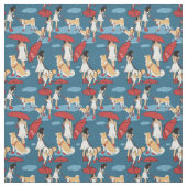 Chassez le tissu parti de nuages (Échantillon)