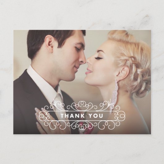 CHÂSSIS DE FANCY | CARTE POST MERCI MARIAGE (Devant)