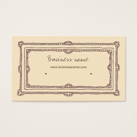 Châssis Doodle Brown crème Porte-oreille Beige (Devant)