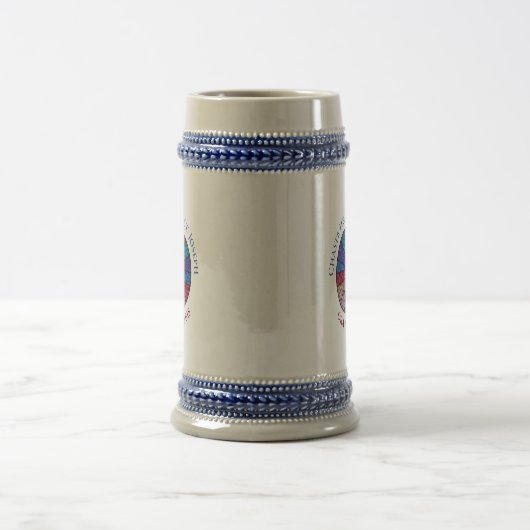 Chaste Hart van St. Joseph Glas in lood Design Bierpul (Center)