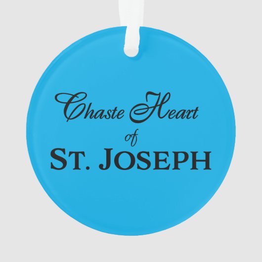 Chaste Heart of St. Joseph : Version en verre tend (dos)