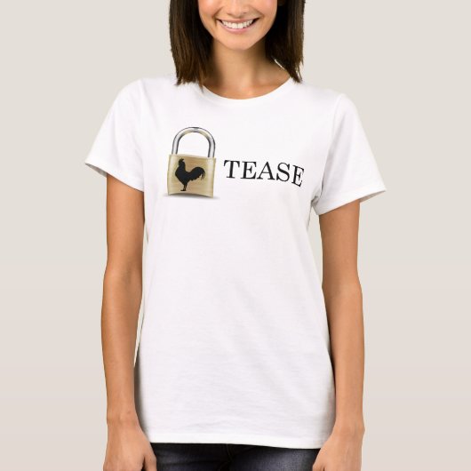 Chastity Lock Tease T-shirt (Voorkant)