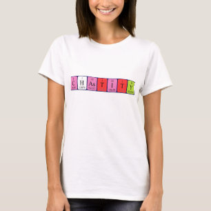 Chastity periodiek lijstnaam shirt