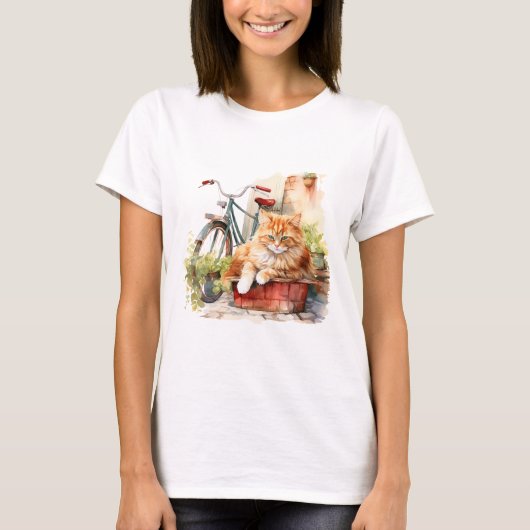 Chat 1 en T-shirt d'automne (Devant)