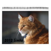 Chat 2012 de calendrier (Protection)
