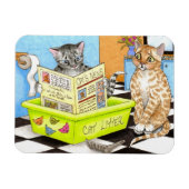 Chat 464 drôle Flexi Magnet (Horizontal)