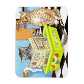 Chat 464 drôle Flexi Magnet (Vertical)