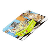 Chat 464 drôle Flexi Magnet (Côté Gauche)