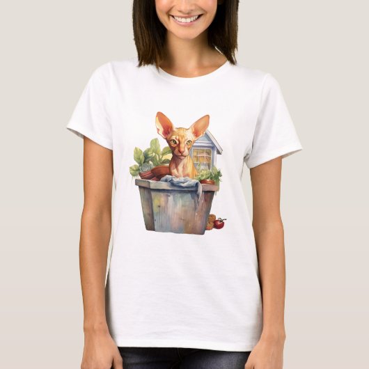 Chat 8 en T-shirt automne (Devant)