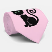 Chat à Cravate avec Empreintes de pattes (Roulé)