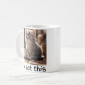 chat a du café Mug (Devant gauche)