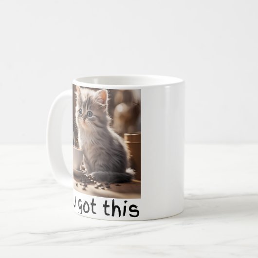 chat a du café Mug (Devant gauche)