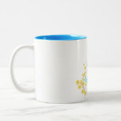 Chat à fleurs mignonne et Mug à café à deux tons c (Gauche)