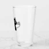 Chat à Kitty Noir Quirky | Verre de boisson Fun Fe (Gauche)