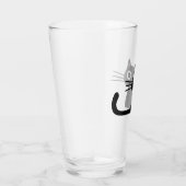 Chat à Kitty Noir Quirky | Verre de boisson Fun Fe (Droite)