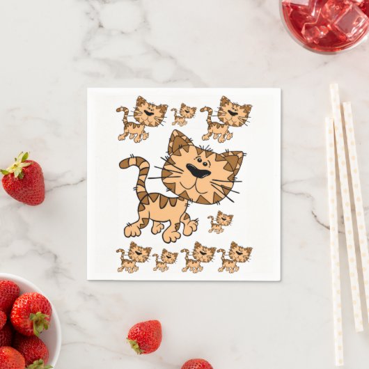 Chat à serviettes en papier (En situation)