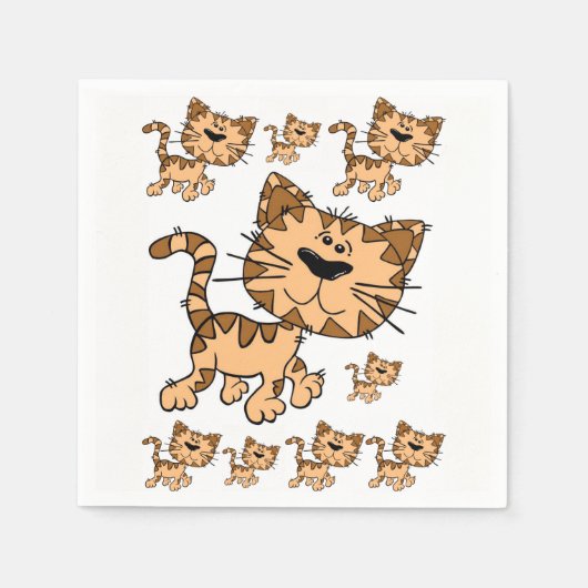 Chat à serviettes en papier (Devant)