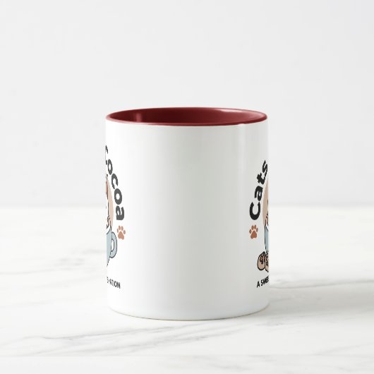 Chat adorable en Mug Conception de vacances - Chat (Centre)