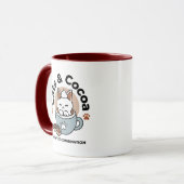 Chat adorable en Mug Conception de vacances - Chat (Devant gauche)