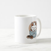 Chat adorable en Mug Conception de vacances - Chat (Devant droit)