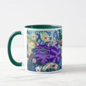 Chat Alice de Cheshire dans la tasse d'art (Gauche)