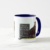 Chat allergique Mug humoristique (Devant droit)