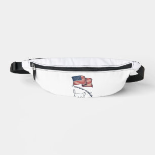 Chat américain à poil dur patriotique Design vinta