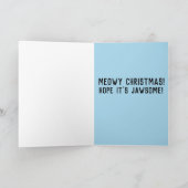 CHAT AMUSANT & REGARDER DANS CARTES DE NOËL SPATIA (Intérieur)