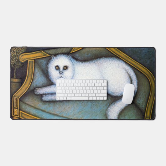 Chat Angora, Morris Hirshfield (Clavier et souris)