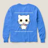 Chat Anthropomorphe Blanc Clipart (Motif dos)