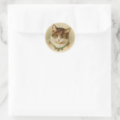 Chat antique avec Stickers Cloches (Sac)