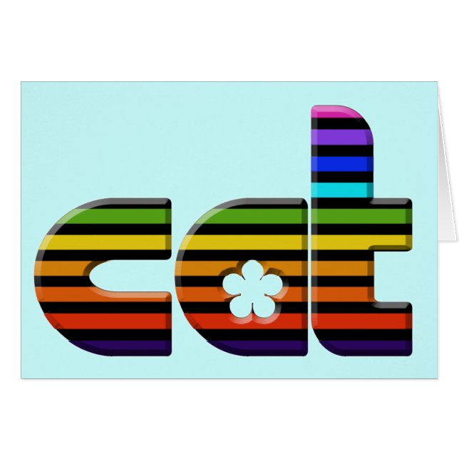 chat arc-en-ciel (Devant horizontal)