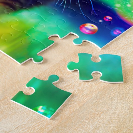 Chat Arc-en-ciel magique - Puzzle (Côté)