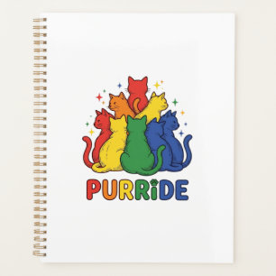 Chat arc-en-ciel vintage Purride Vector Design_1