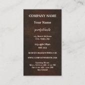 Chat artisanal Carte de visite de détail de Knit h (Dos)