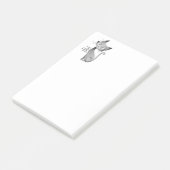 Chat assis au regard langoureux post-it® notes (Schuin)