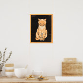 Chat assis par Julie de Graag Poster (Cuisine)