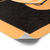 Chat assis par Julie de Graag Poster (Coin)