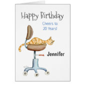 Chat assis sur une chaise (Devant)