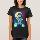 CHAT ASTRONAUT CHAT FUNNY T-SHIRTS (Devant)