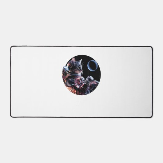 Chat astronaute avec planète (Recto)