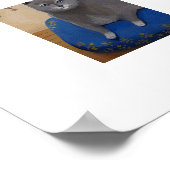 Chat au Japon Impression d'art (Coin)