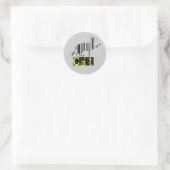 Chat - autocollant (Sac)